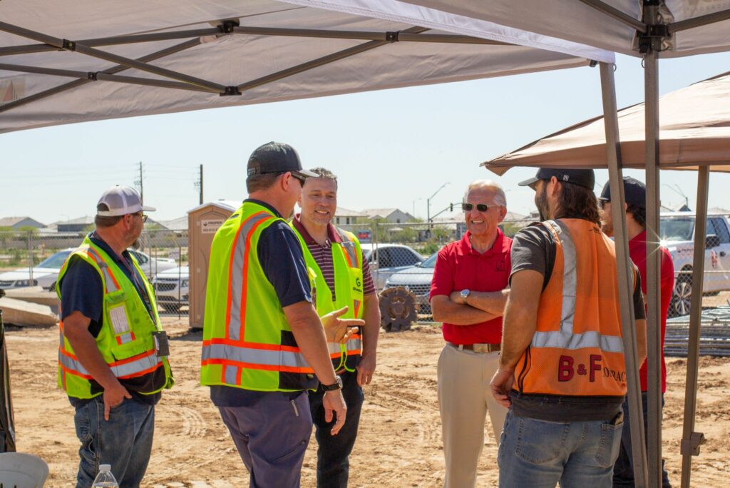 B&F team and City of Glendale staff talking