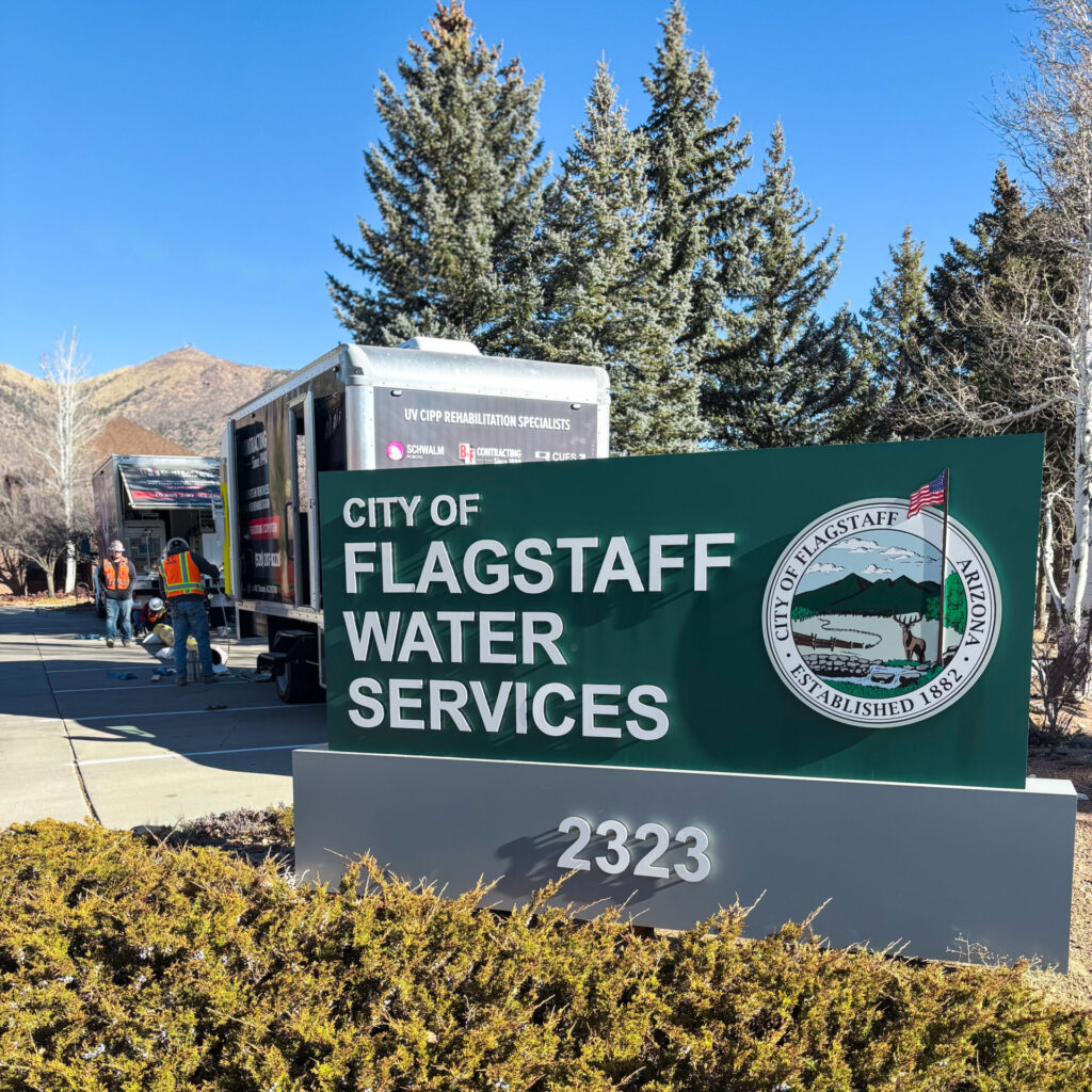 City of Flagstaff Water services sign